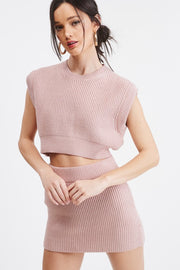pink sweater set
