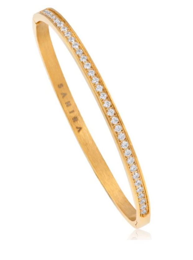 Lara Pave Gold Bangle